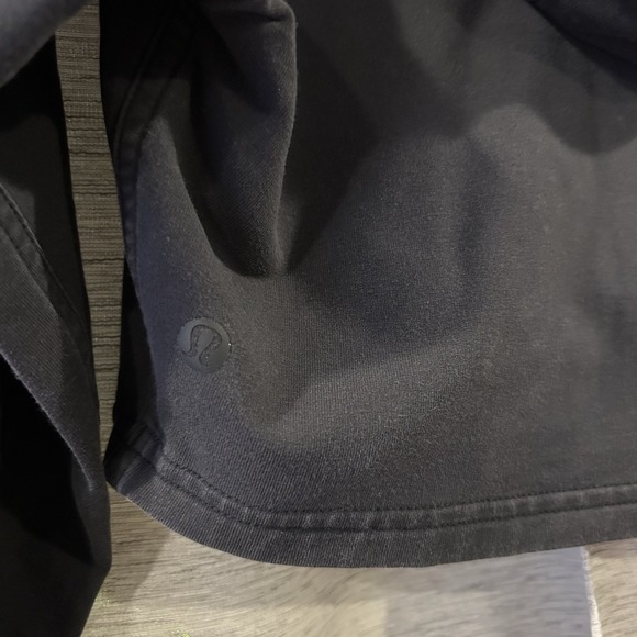 Lululemon Hoodie Womens Size 4 Black Pullover Cotton Blend Terry‎ Long Sleeve - Picture 4 of 5